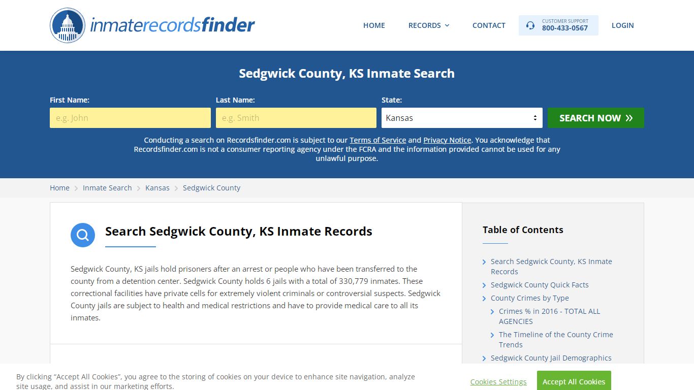 Sedgwick County, KS Inmate Lookup & Jail Records Online