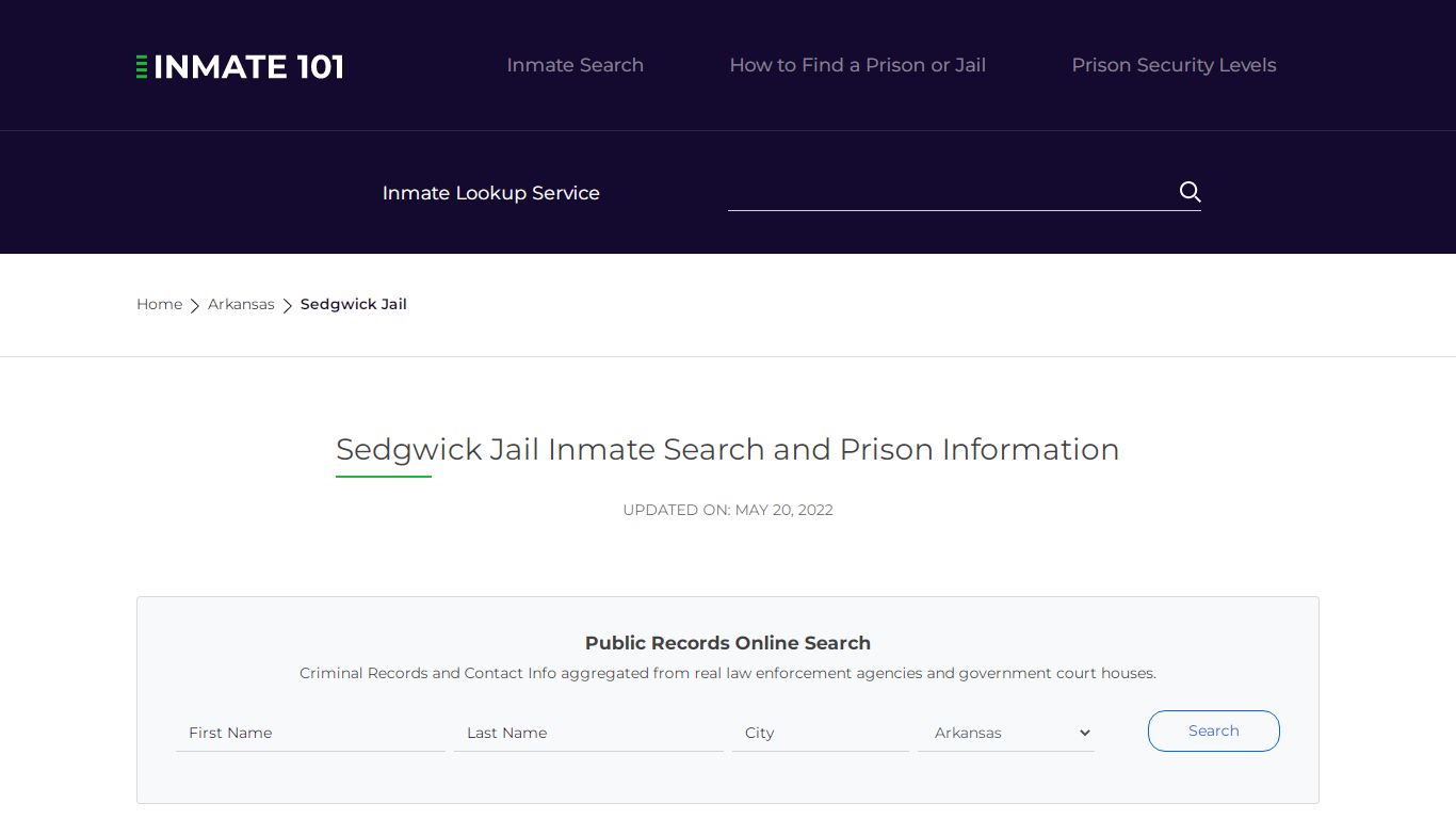 Sedgwick Jail Inmate Search, Visitation, Phone no ...